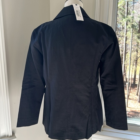 NWT Amour Vert Slim Tobie Cotton/linen Black Blazer, Small - Picture 6 of 6